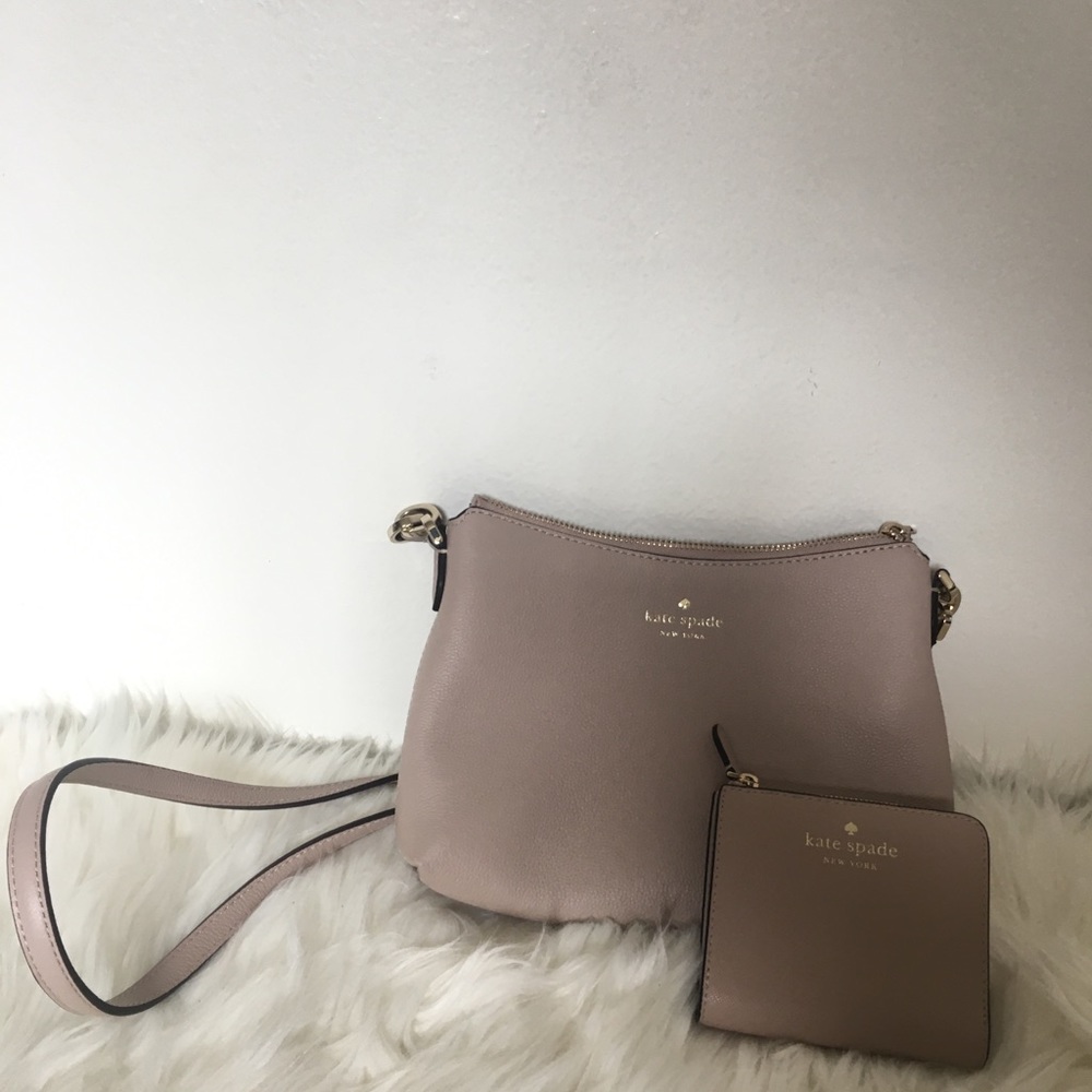 Blush Kate Spade Crossbody Bag and Wallet Bundle